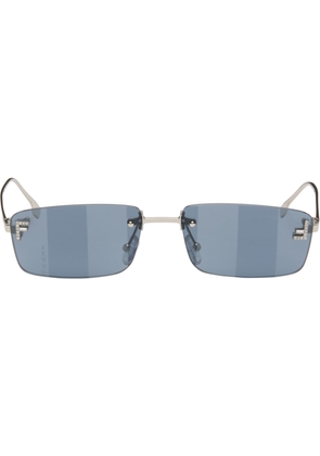 Fendi Silver 'Fendi First' Crystal Sunglasses