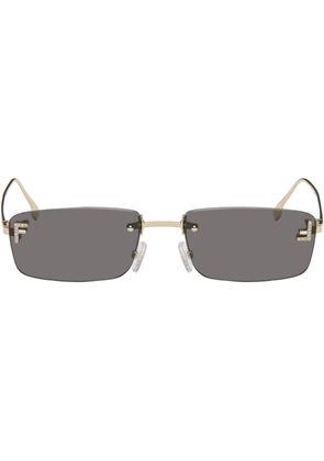 Fendi Gold 'Fendi First' Crystal Sunglasses