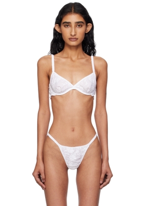 Fruity Booty White Broderie Bra