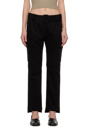 DRAE Black Paneled Trousers