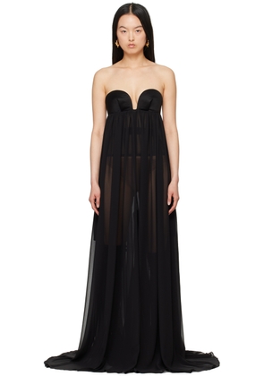 Mônot Black Sweetheart Jumpsuit