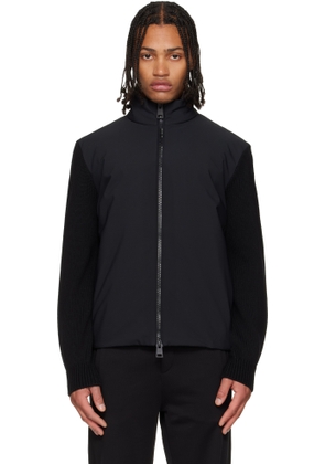 Moncler Black Virgin Wool Down Jacket