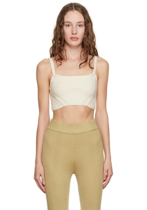 REMAIN Birger Christensen Off-White Riggy Bralette
