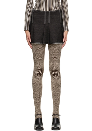 Anne Isabella Black Pleated Miniskirt