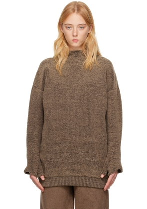 Isa Boulder Brown Towel Hoodie