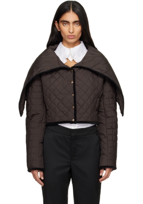 FIDAN NOVRUZOVA Brown Chad Quilted Puffer Jacket