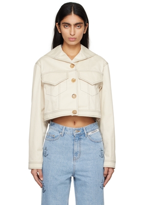 KIMHĒKIM Off-White Cropped Jacket