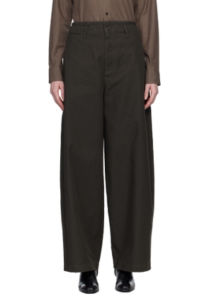LEMAIRE Brown Large Chino Trousers