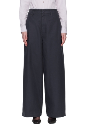 LEMAIRE Navy Large Chino Trousers