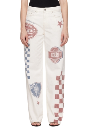 Ksubi Off-White Low Rider Jeans