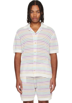 Casablanca Multicolor Crochet Polo
