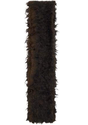 OUR LEGACY Brown Floss Scarf