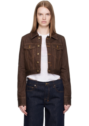 Ksubi Brown Slim Denim Trucker Jacket