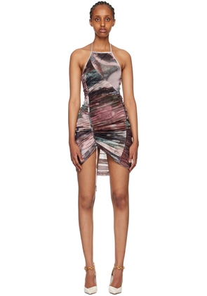 Balmain Multicolor Printed Minidress