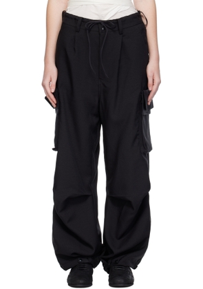 Y-3 Black Sport Uniform Multi Cargo Pants