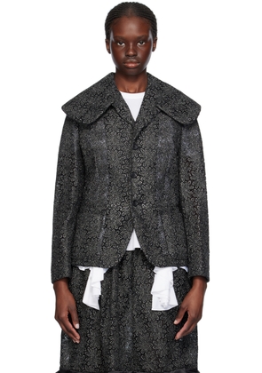 Comme des Garçons Comme des Garçons Black Floral Jacket