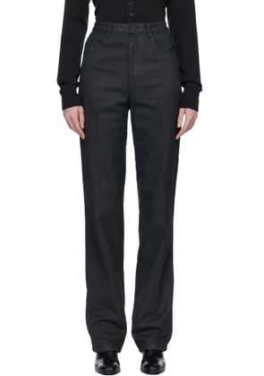 LEMAIRE Black High Waisted Straight Jeans