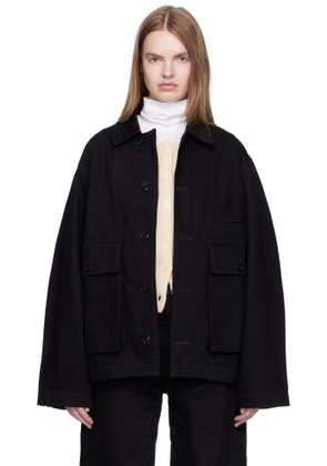 LEMAIRE Black Boxy Denim Jacket