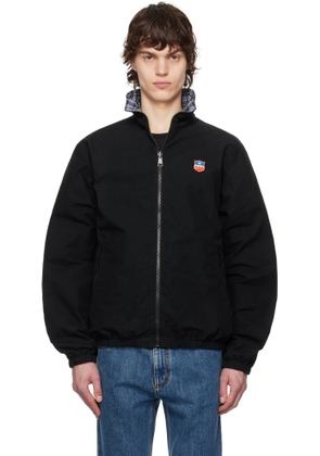 Bally Black & Blue Check Reversible Jacket