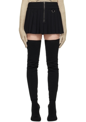 VETEMENTS Black Pleated Miniskirt