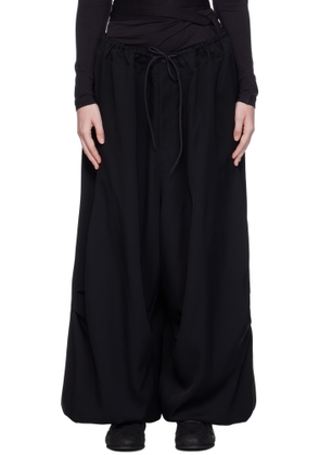 Y-3 Black Twill Wide Lounge Pants