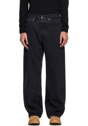 HOPE Black Wide-Leg Skid Jeans