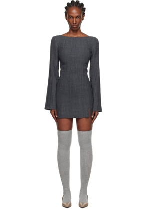 OUR LEGACY Gray Firm Minidress