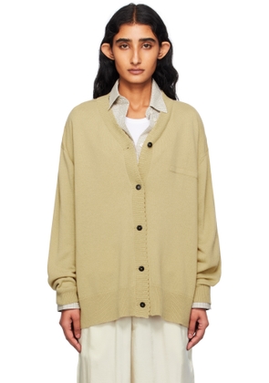 Cordera Yellow Merino Wool Classic Cardigan