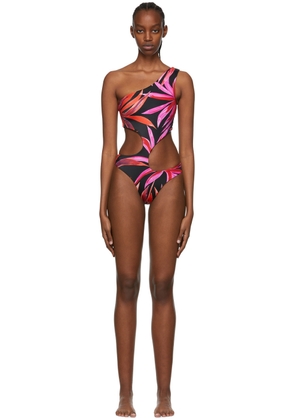 Louisa Ballou Black Recycled NylonOne-Piece Swimsuit