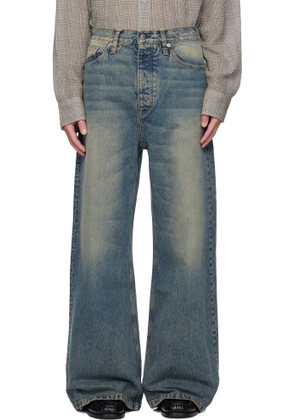 HOPE Blue Wide-Leg Skid Jeans