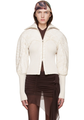 KNWLS Off-White Leather Jacket