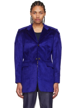 Situationist Purple Cotton Blazer