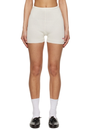 Bode Off-White Meringue Shorts
