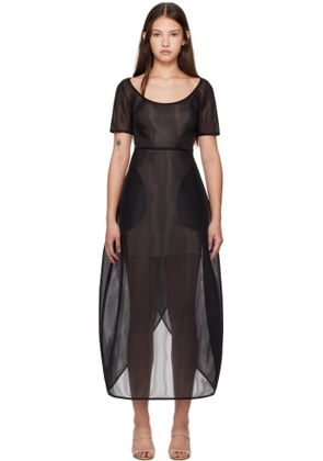 GIA STUDIOS Black Lily Maxi Dress
