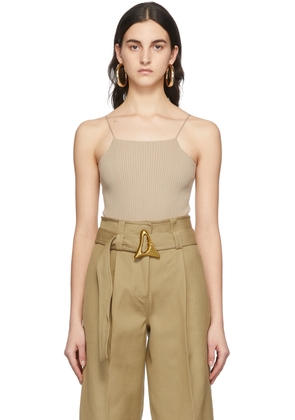 AERON Beige Cami Bodysuit