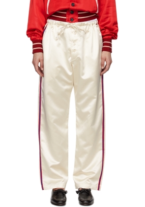 Bode Off-White Redtail Pajama Trousers