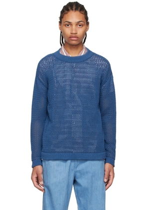 Situationist SSENSE Exclusive Blue Cotton Sweater