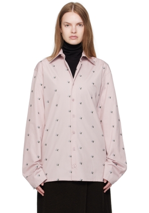 Rier Pink Embroidered Shirt