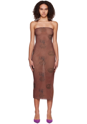 Miaou Brown Lila Midi Dress