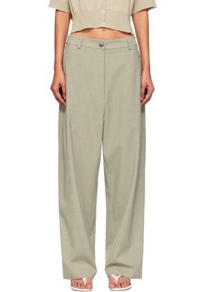 Cordera Green Wide-Leg Trousers