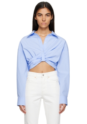 alexanderwang.t Blue Cropped Shirt