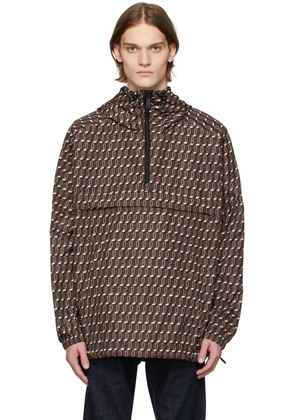 Dsquared2 Black & Brown Monogram Windbreaker
