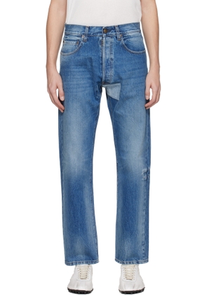 Maison Margiela Blue Tapered Leg Jeans