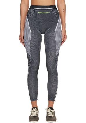 Off-White Gray Race Logo Arrow Seamless Leggings