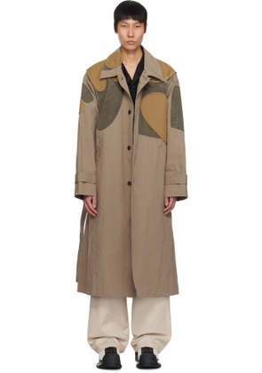 Craig Green Beige Utility Patch Trench Coat