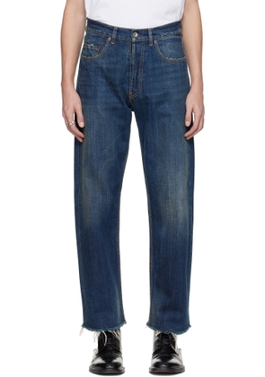Maison Margiela Blue Straight-Leg Jeans