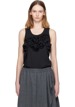 Comme des Garçons Comme des Garçons Black Flower Detail Tank Top