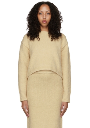Missing You Already Beige Cotton Sweater