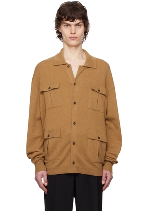 Bally Tan Cashmere Cardigan