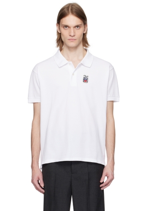 Bally White Crest Short Sleeve Polo